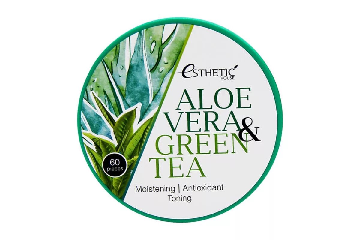 Green aloe. Esthetic House Aloe Vera & Green Tea Hydrogel Eye Patch. Патчи Esthetic House Aloe Vera. Патчи для глаз с алоэ.