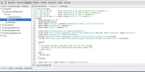 Main content css