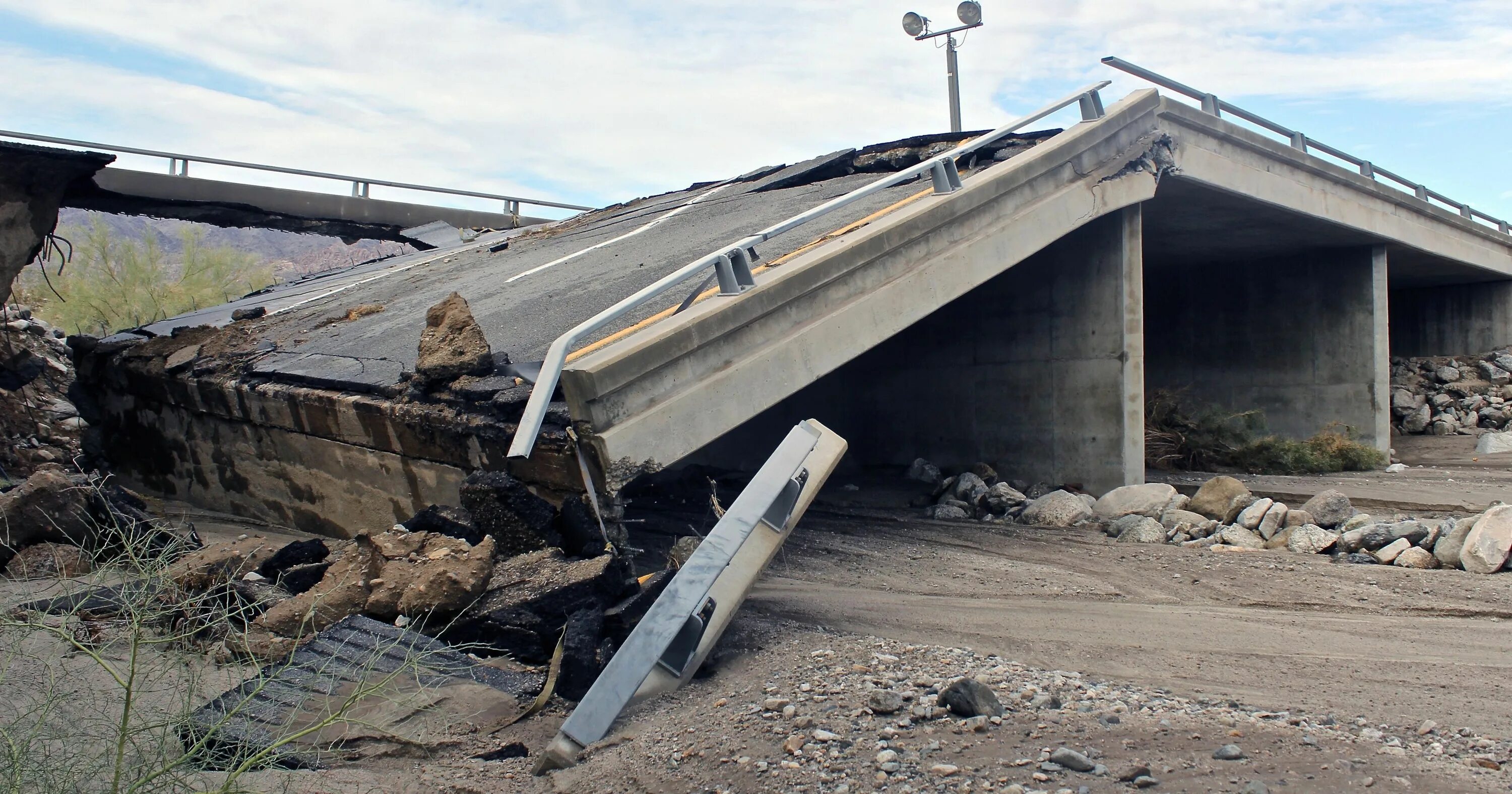 Bridge destroyed