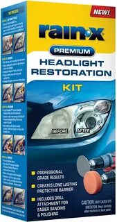 Rain x premium headlight restoration kit