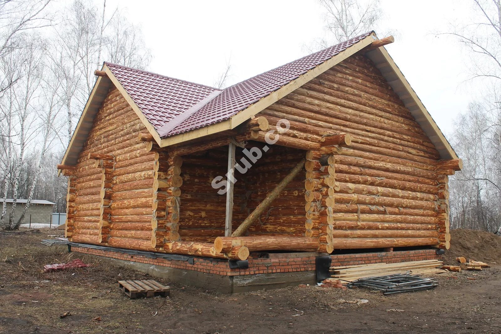 Срубовый дом уфа. Двойные стены у сруба. Дома из оцилиндрованного бревна. Срубы любых размеров. Гостевой домик с баней фото.