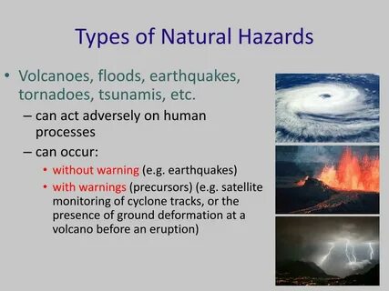 Natural disasters examples