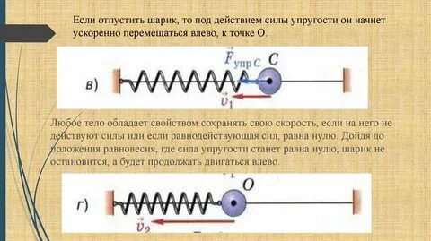 Куда направлена сила упругости пружины