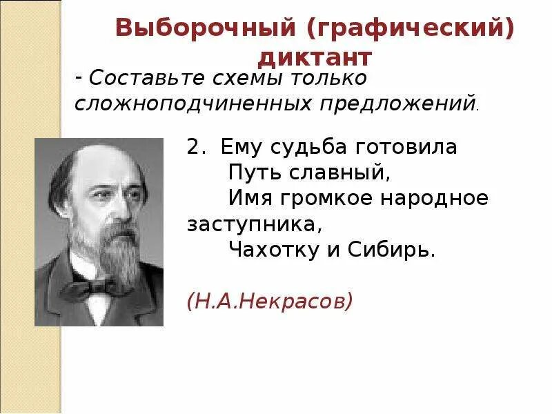 Ему судьба готовила путь. Ему судьба готовила путь славный имя громкое народного заступника. Судьба готовила чахотку и Сибирь". Имя громкое чахотку и Сибирь.