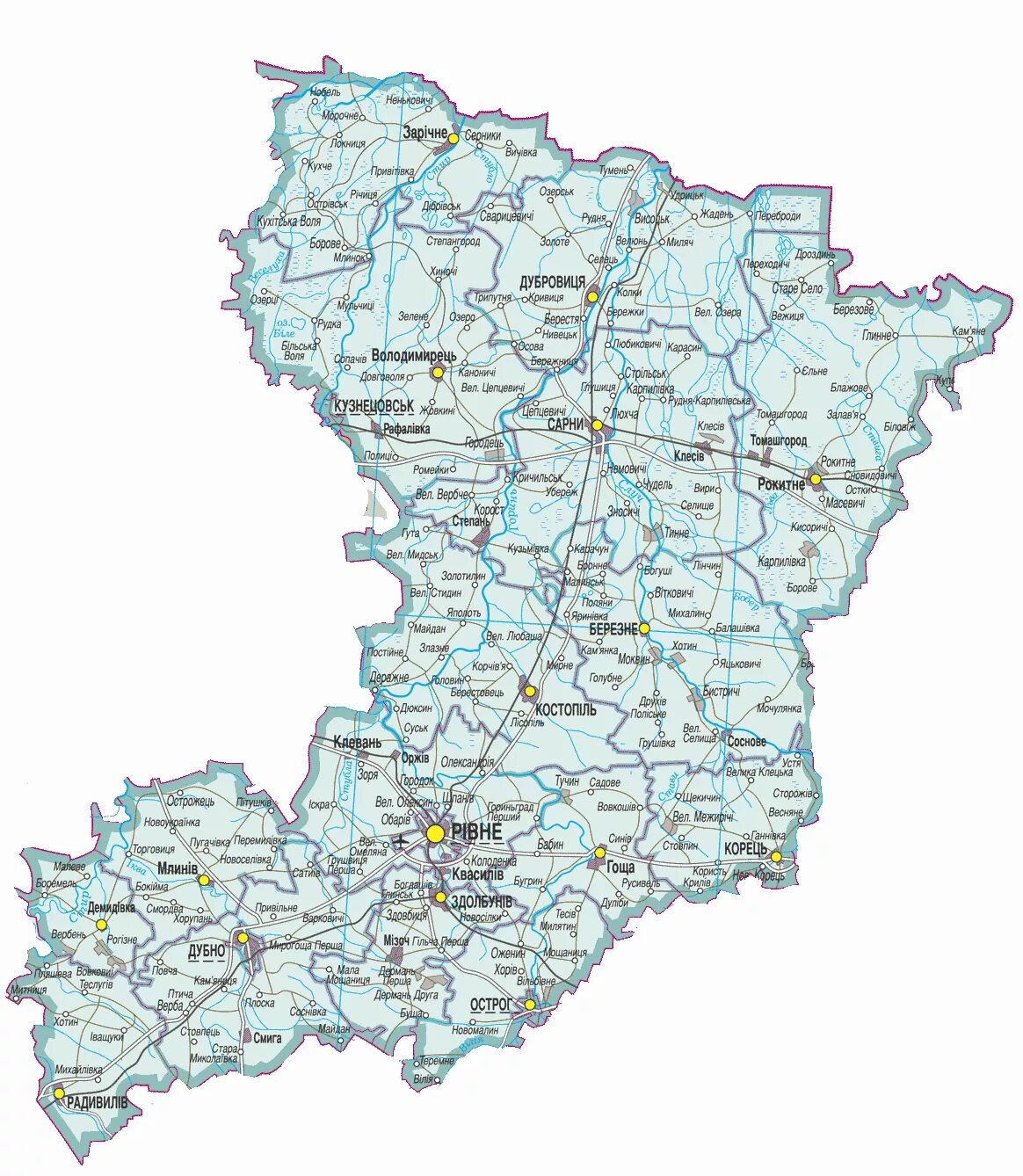 Ровенская область поселки
