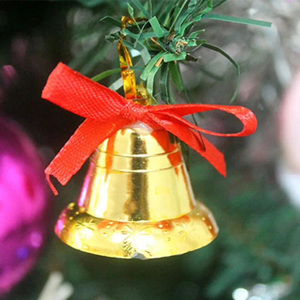 Новогодние колокольчики. Колокольчик на елку. Рождественский колокольчик. Колокольчики на новогодней елке. Елочные колокольчики