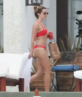ASHLEY TISDALE in Bikini at a Pool in Cabo San Lucas 04222016.