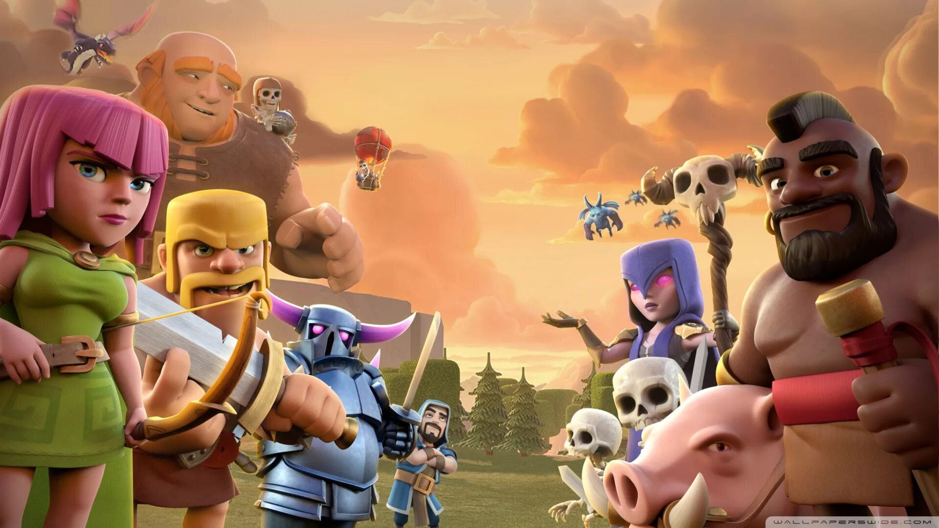 Clans of royale. Клэш оф кланс. Игра Clash of Clans. Clash of Clans обои игры.