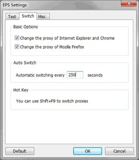 Setting switch