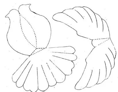 Голубь своими руками: легкий мастер-класс для начинающих, фото, схемы, шабл...