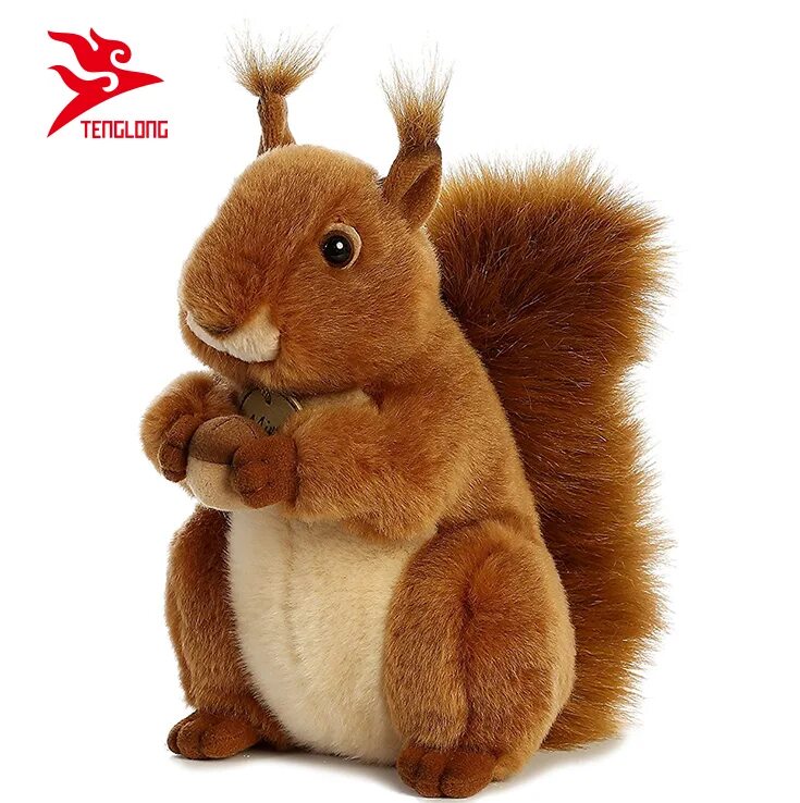 Игрушка Aurora Squirrel. Мягкая игрушка Бельчонок. Плюшевая белка. Игрушка белка купить