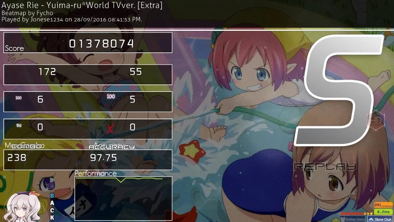 The extra world is. Ayase Rie. Osu геймплей. 200pp osu.