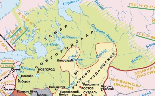 Новгородская земля в 13 веке карта. Карта Новгородской земли в 12 веке. Новгородская Республика карта 12 век. 12-13 Века территория Новгородского княжества.