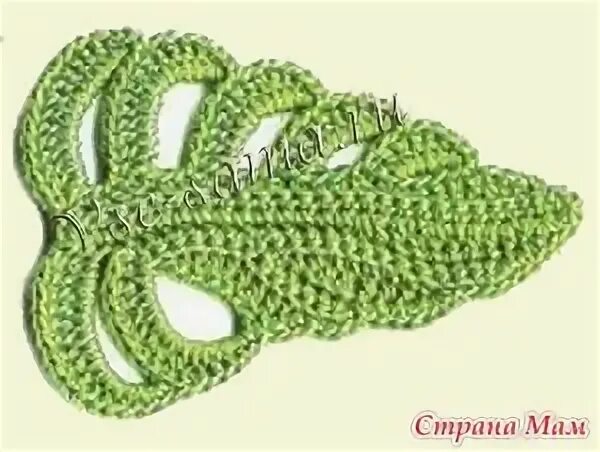 Ирландские листики крючком
