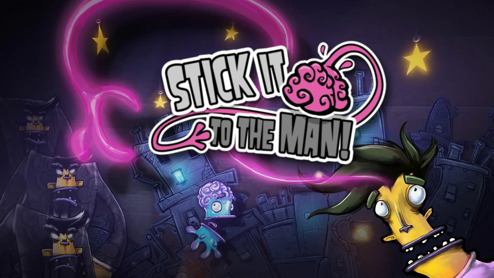 Игра Stick it to the man. Stick it to the Stick man. Stick it to the man PS Vita. Stick it ti the man.