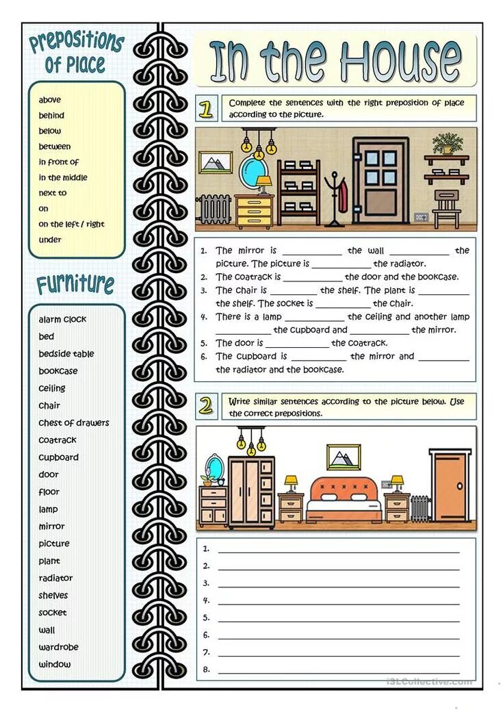 Prepositions elementary. Задания по теме House and Furniture. House Rooms упражнения английский. Задания по теме my House. Английский House Rooms упражнения Worksheet.