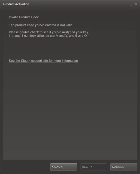 Invalid code перевод