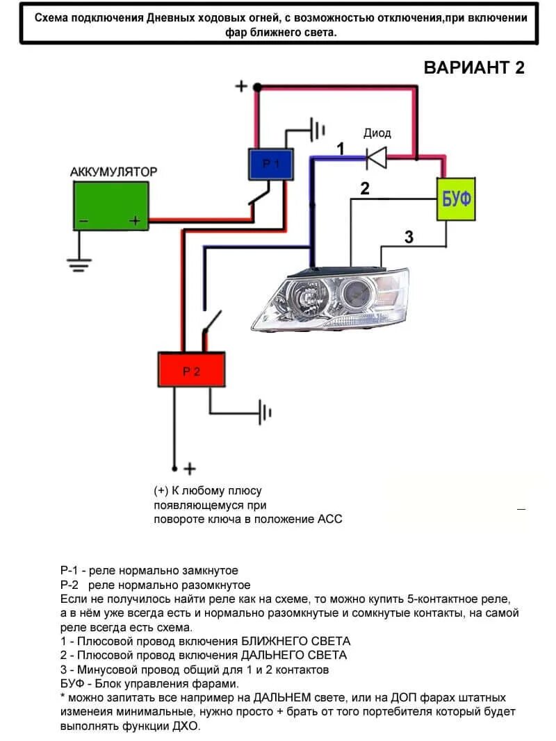 Как отключаются дхо при включении света. Схема подключения дневных ходовых фонарей. Схема подключения ходовых огней с функцией поворота. Схема подключения ДХО С функцией поворотников. Схема подключения фар ДХО.