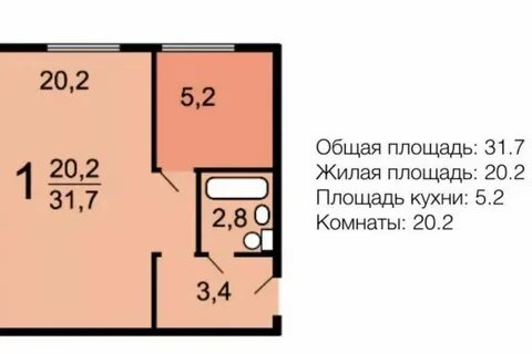 Площадь комнаты 60 кв м