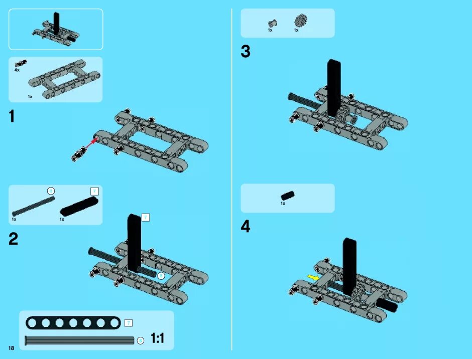 Lego technic инструкции по сборке Lego Technic 42060 Дорожная техника Инструкция по эксплуатации онлайн 5/84 25494