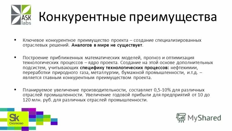 технологическое конкурентное преимущество