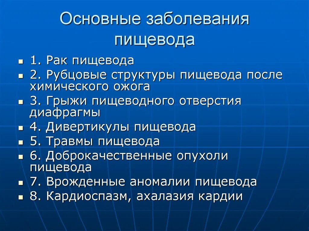 Основные заболевания пищевода. Общие симптомы патологии пищевода. Болезнь пищевода терапия.