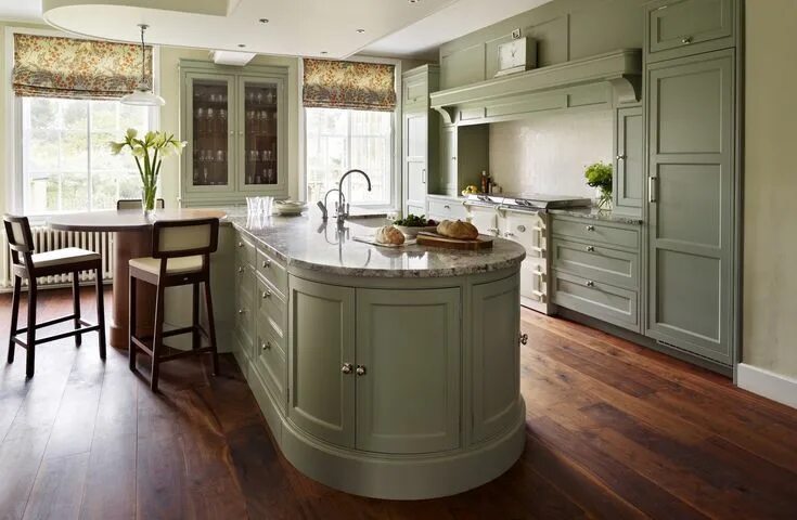 Оливковые стены в интерьере кухни Kitchen Design Trends that are Hot Right Now: 50 Ideas and More!