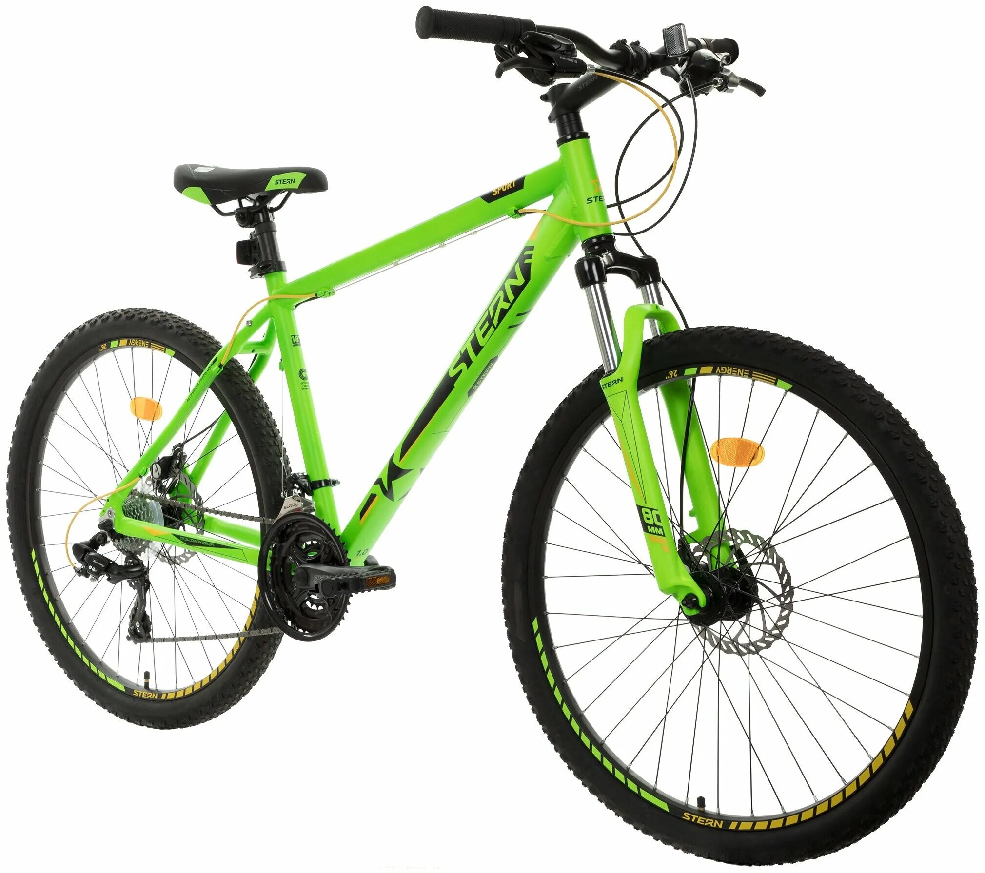Спортмастер горный велосипед. Стерн Энерджи 1.0 зеленый.