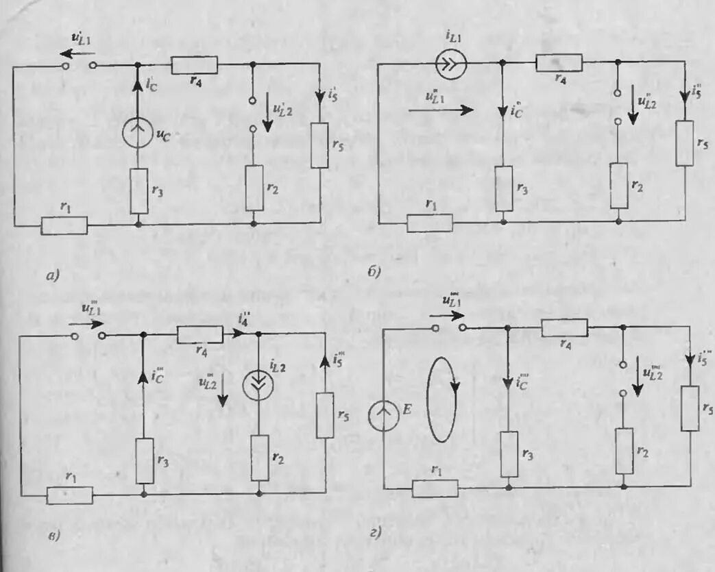 Последовательная rlc цепь напряжения. Схема из 25 элементов. Решение задач методом узловых и контурных уравнений. Цепь третьего порядка. Переходные процессы в rc цепях первого порядка.