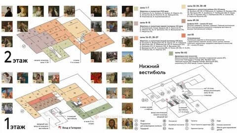 Сколько залов в третьяковской галерее в лаврушинском