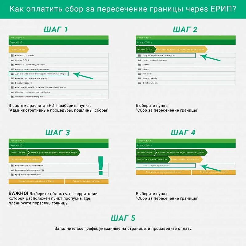 Оплатить сбор за пересечение границы через ЕРИП как. Как оплатить. Как оплачивать за рубежом. Налог за пересечение границы.