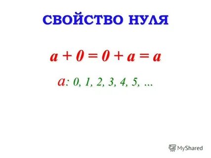 Свойства 0