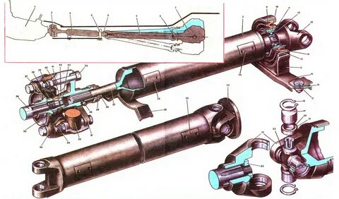 Размеры карданных валов ваз 2107