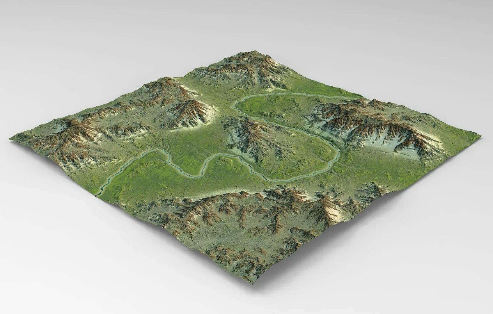 Карты terrain. 3d модель местности. 3д модель реки. terrain 3d model river. макет холма своими руками.