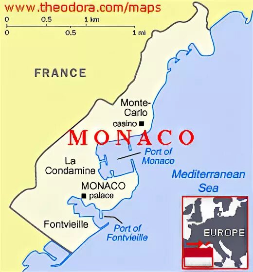 Где находится монте карло какая страна. Монако на карте. Княжество Монако на карте. Государство Монако на карте.