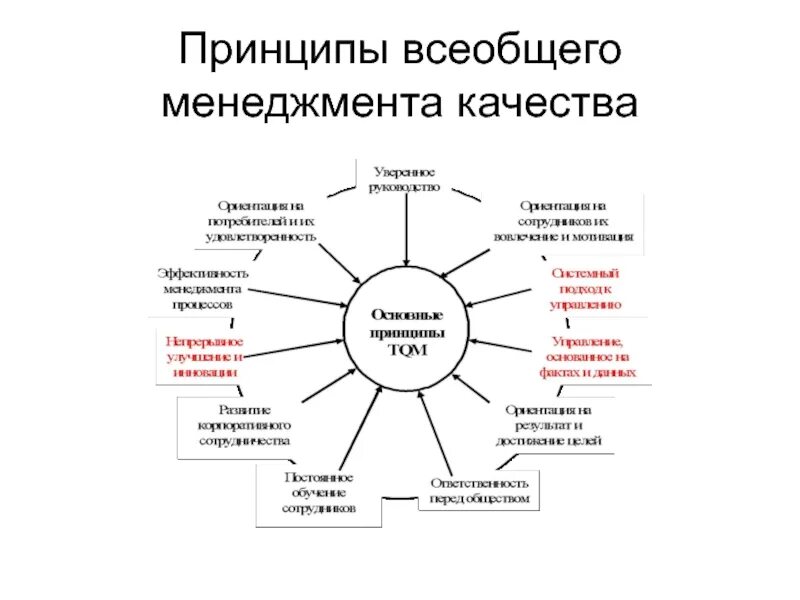 Менеджер управления качеством. Принципы концепции всеобщего управления качеством. Основные принципы всеобщего менеджмента качества. TQM всеобщее управление качеством. Методы и подходы в системе всеобщего менеджмента качества.