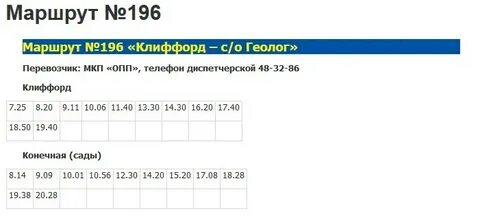 График работы автобусов оренбург