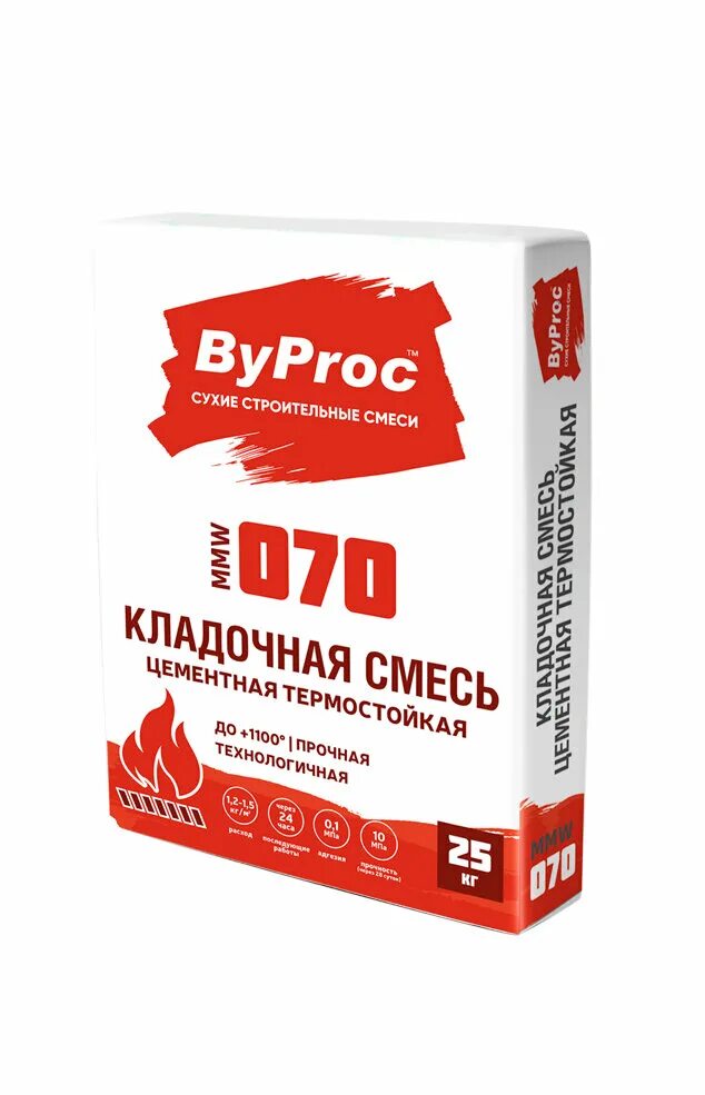 Плиточный клей BYPROC. Бипрок штукатурка цементная. Штукатурка гипсовая стандартная BYPROC, 30 кг. Огнеупорная смесь КБС 20 кг. Раствор готовый кладочный цементный цена