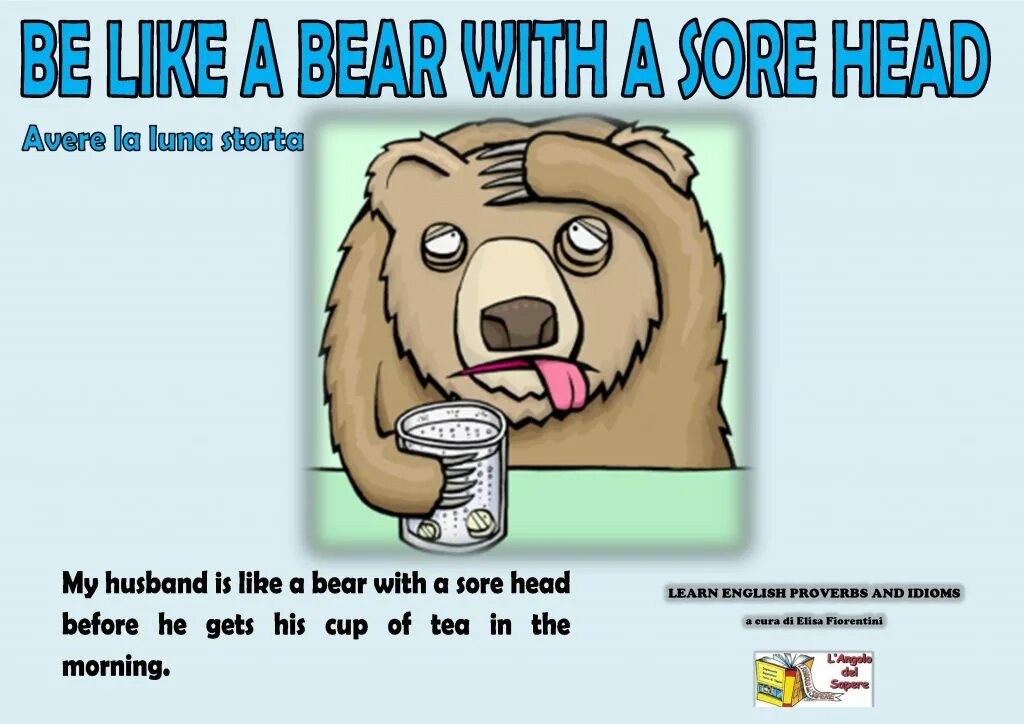 Do you like bears. Bear with a sore head. like a bear with a sore head идиома. like a bear with a sore head идиома недели. idiom to be like a bear with a sore head.