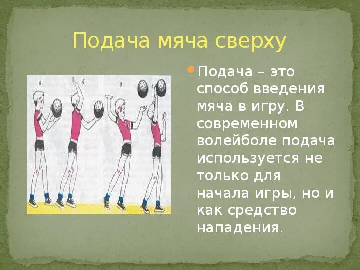 Боковая подача мяча в волейболе. Подача мяча сверху в волейболе. Подача волейбольного мяча сверху. Техника подачи мяча сверху. Прямая подача мяча сверху.