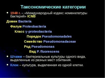 Таксономия и номенклатура