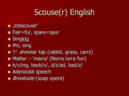 Scouse accent