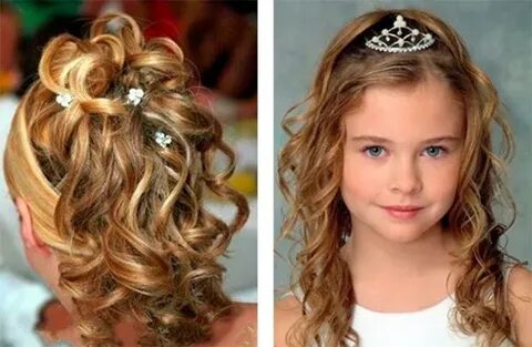 детские выпускные прически на средние волосы