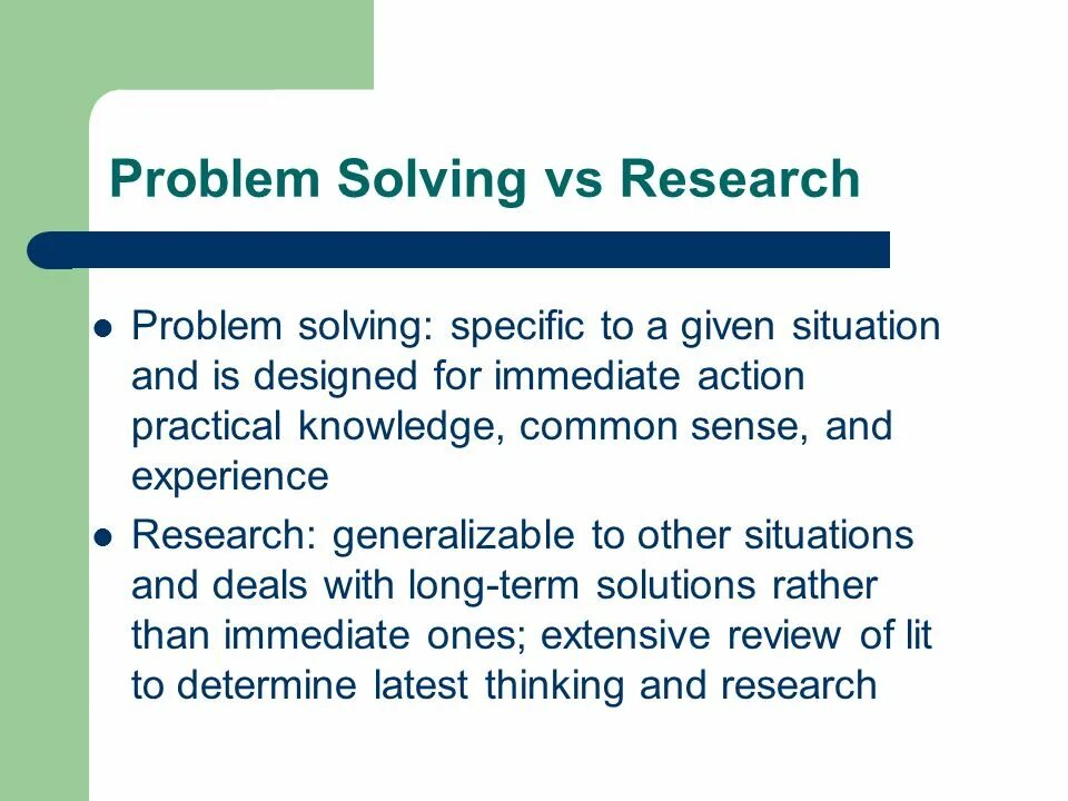 Solve research. Research problem. solve vs resolve. uses of research to solve poverty problem.