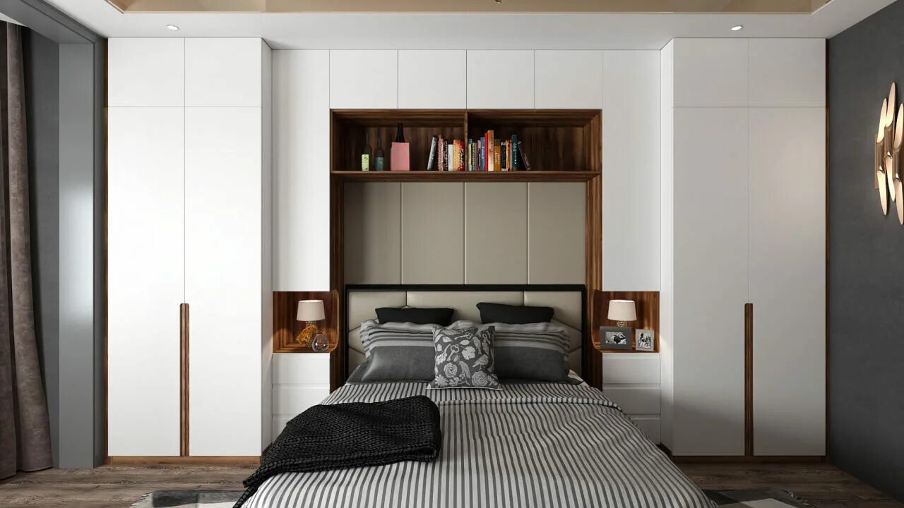 Кровать между шкафами. Шкаф в спальню. Шкаф в спальню в современном стиле. Встроенные шкафы в спальню с кроватью. Современные шкафы в спальню.