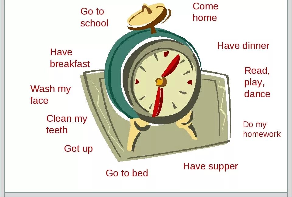 I got up at 8 o clock