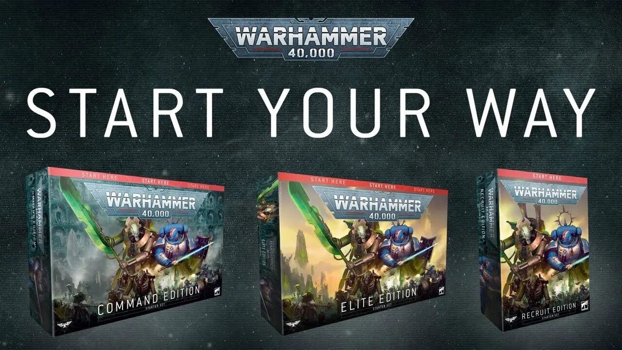 Warhammer starter. Warhammer 40000 Starter Elite Edition. Warhammer 40000 Starter Command Edition. Стартовый набор 9 редакции Warhammer 40000. Wh40k Recruit Edition.
