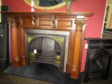 Antique fireplace surround