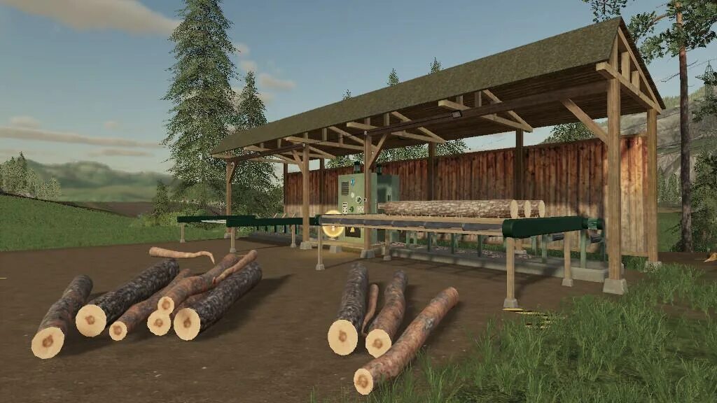 Симулятор лесопилки. Sawmill fs19. Лесопилка для ФС 19. FS 22 мод small Sawmill. Fs19 пилорама.