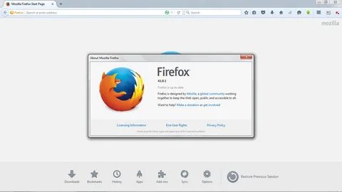 Mozilla Firefox 41.0.1.